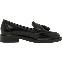 Schuh lina leather tassel loafer flat shoes in black Black EU 36