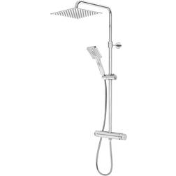 Gustavsberg Brusesystem Skandic Square Forkromet 150 c-c Hovedbruser og Håndbruser 250 mm Krom