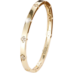 Shein 1pc Simple & Elegant Gold-plated Copper Fashion Bracelet For men women