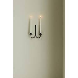 H&M Large Metal Sconce - Black Candle Holder