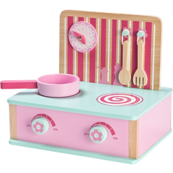 Wood Little Vikbar Leksaksspis Rosa