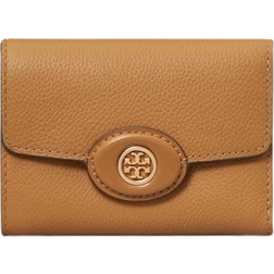 Tory Burch Small Robinson Pebbled Wallet - Tiramisu