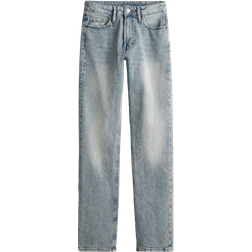 H&M Slim Straight High Jeans - Light Denim Blue