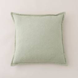 Dunelm Luna Oxford Edge Square Cushion Sage Complete Decoration Pillows Green (57x57cm)