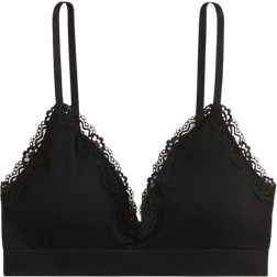 H&M Seamless Padded Soft-Cup Bra - Black