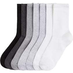 H&M Ladies 7-Pack Socks - White