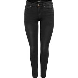 Only Wauw Life Mid Jeans - Black