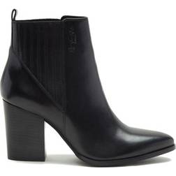 Off The Hook 'Finsbury' High Heel Leather Ankle Boots Black