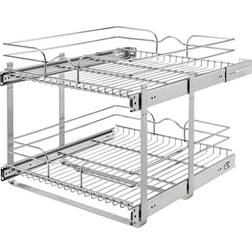 Rev-A-Shelf 5WB2-2122CR-1 21x22in 2-Tier Wire Pullout Cabinet Drawer Basket