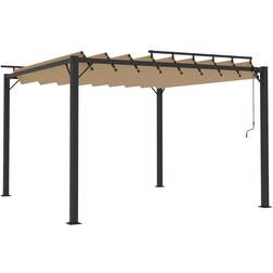 vidaXL Pavilion with Slatted Roof 3x3 m