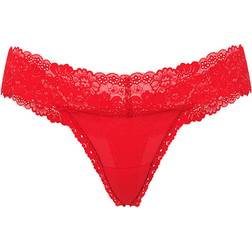 PINK Wink Lace-Trim Thong Panty -