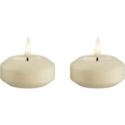 Deluxe Homeart LED Flytande Värmeljus 6,1 cm Cream 2-pack LED-ljus 3cm 2st