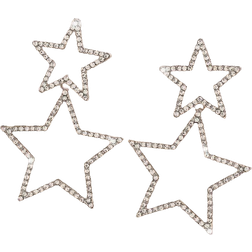 Shein Rhinestone Star Drop Earrings
