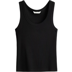 H&M Ribbed Vest Top - Black