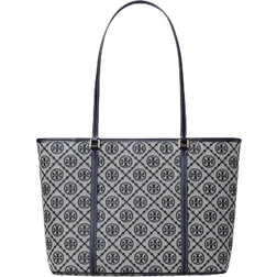 Tory Burch T Monogram Small Zip Tote - Navy