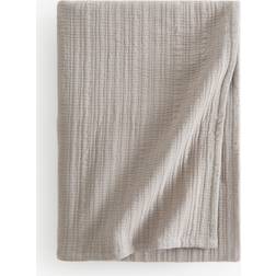 H&M Cotton Muslin Bedspread 180x250 Bedspread Brown (250x180cm)