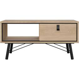Tvilum Ry Lys Eg/Sort Sofabord 48x102cm