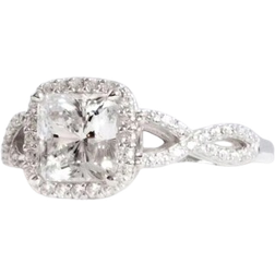 Shein PC Glamorous Cubic Zirconia Ring For Women For Wedding Engagement Party Jewelry Valentine's Day Gift