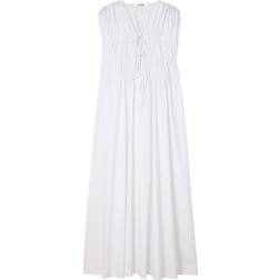 NA-KD Tie Chest Detail Maxi Dress - Hvid