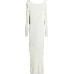 H&M Ladies White Boat-neck bodycon dress