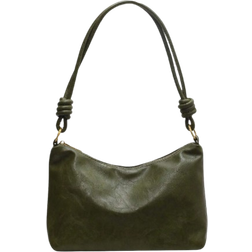 Shein Medium Hobo Bag Dark Green Minimalist Top Handle For Daily Vintage Soft Crossbody Bag Retro PU Shoulder Bag Womens Fashion Handbag Tote Purse