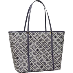 Tory Burch T Monogram Zip Tote - Navy