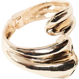 ASOS DESIGN Cuff Bracelet with Wrap - Gold Tone