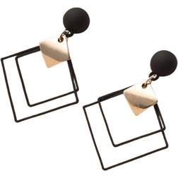 Shein Hollow Out Geo Drop Earrings