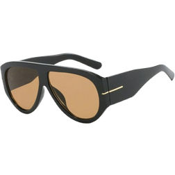 Shein pc Vintage Oversized Pilot Sunglasses Fashion Women For Shades Big Frame Windproof Popular Punk Sun GlassesSchool