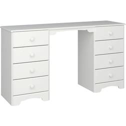 Ebuy24 Nilon Konsolentisch Inkl Schemel 8 Schubladen Weiß Ablagetisch 40x139cm