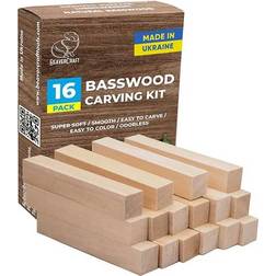 BeaverCraft Snittetræ Beaver Craft 16 klodser