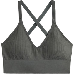 H&M Move Ladies Grey Seamless Support Sports bra in DryMove