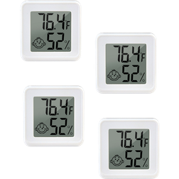 Evermart Mini Digitalt Termometer Hygrometer med App 4 stk