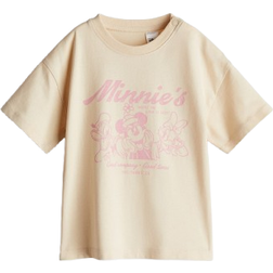 H&M Baby Print Motif T-shirt - Beige