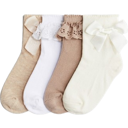 H&M Baby 4er-Pack Socken - Weiß