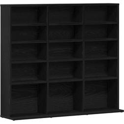 vidaXL CD-Reol 100,5 x 23 x 89,5 cm Konstrueret Træ Sort-Eg Bogreol 89.5cm