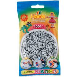 Hama Beads Midi Perler - Lysegrå 1000stk.