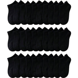 Shein 30pairs/pack Children's Classic Solid Color Casual & Sport Socks Including Breathable & Barefoot Socks For Daily Wear