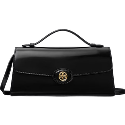 Tory Burch Mini Robinson Spazzolato Top-Handle Bag - Black