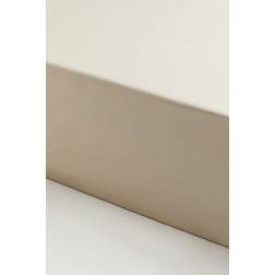 H&M Fitted Cotton Double Bed Sheet Beige