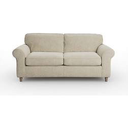 Dunelm Flori 3 Chenille Sandstone Sofa 202cm 3 Seater