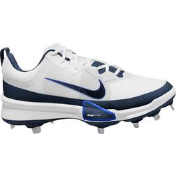 Nike Men's Force Zoom Trout 9 Pro Metal Baseball Cleats, Size 11.5, White/Midnight Navy/Royal