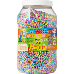 Hama Beads 19.000 midi perler i pastel