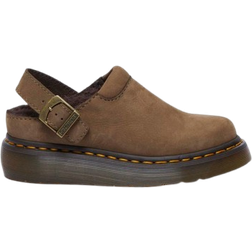 Dr. Martens Laketen Mit Kunstpelzfutter Plateau Mules - Grün