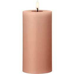 Ester & Erik Blockljus LED Ø7,5x15 cm 20 Rosy Caramel LED-ljus 15cm