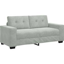vidaXL Loveseat Ljusgrå 140 cm Sammet Soffa 181cm