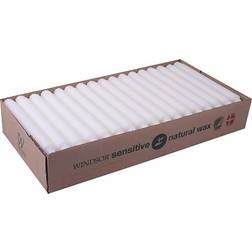 Windsor Kronelys 2,2x20 cm 50-pak Hvid Stearinlys 20cm 50stk