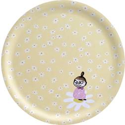 Muurla Mummi Brett 25 cm Blomster Gul Serveringsbrett 25cm