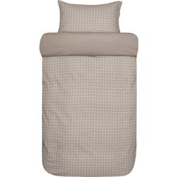 HØIE Storm Sengesæt Str 140x220 60x63 cm Dynebetræk Beige (220x140cm)