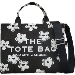 Marc Jacobs The Daisy Canvas Medium Tote Bag - Black/White